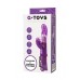 Вибратор с клиторальным стимулятором A-Toys by TOYFA High-Tech fantasy, TPR, фиолетовый, 22,5 см
