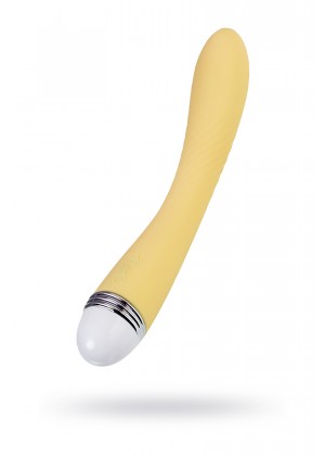 Нереалистичный вибратор Flovetta Calla, силикон, желтый, 22 см Нереалистичный вибратор Flovetta Calla, силикон, желтый, 22 см