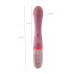Вибратор Flovetta ROSE, силикон, розовый, 19 см
