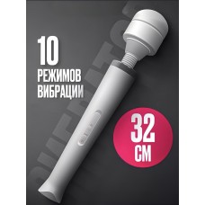 Нереалистичный вибратор Микрофон, Wellcum, белый, 32 см