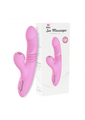 Нереалистичный вибратор для двойной стимуляции с функцией UP/DOWN, Dibe Olivia, розовый Нереалистичный вибратор для двойной стимуляции с функцией UP/DOWN, Dibe Olivia, розовый