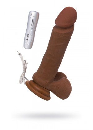 Вибратор TOYFA RealStick Elite Mulatto, реалистичный, на присоске, мулат, 16 см