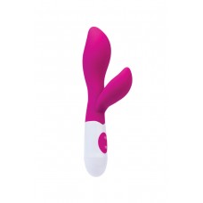 Вибратор с клиторальным стимулятором TOYFA A-Toys Lilu, Силикон, Розовый, 20 см