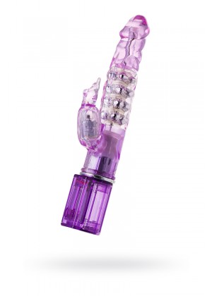 Вибратор с клиторальным стимулятором TOYFA A-Toys High-Tech fantasy , TPE, розовый, 26,5 см