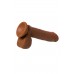 Вибратор TOYFA RealStick Elite Mulatto, реалистичный, на присоске, мулат, 16 см