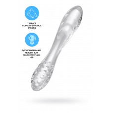 Двусторонний стеклянный фаллоимитатор Dazzling Crystal, прозрачный, 18,5 см