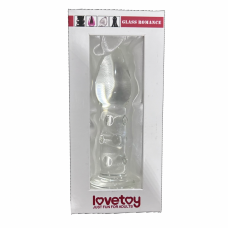 Стеклянная анальнаяи втулка, Lovetoy Glass Romance Clear, 13,5 см