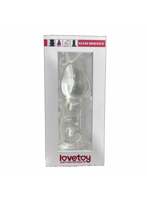 Стеклянная анальнаяи втулка, Lovetoy Glass Romance Clear, 13,5 см